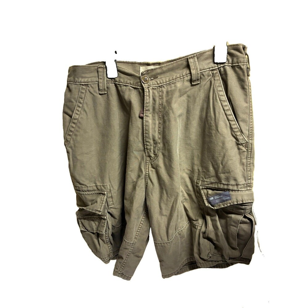 Levi's Workwear Cargo Shorts Mens 34 Brown Cotton Utility Multi Pocket